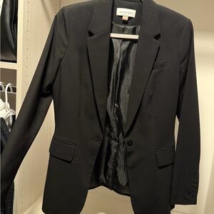 Calvin Klein Black Single-Button Women's Blazer